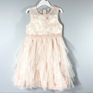 RARE EDITIONS NWOT pink party dress girls Sz 6